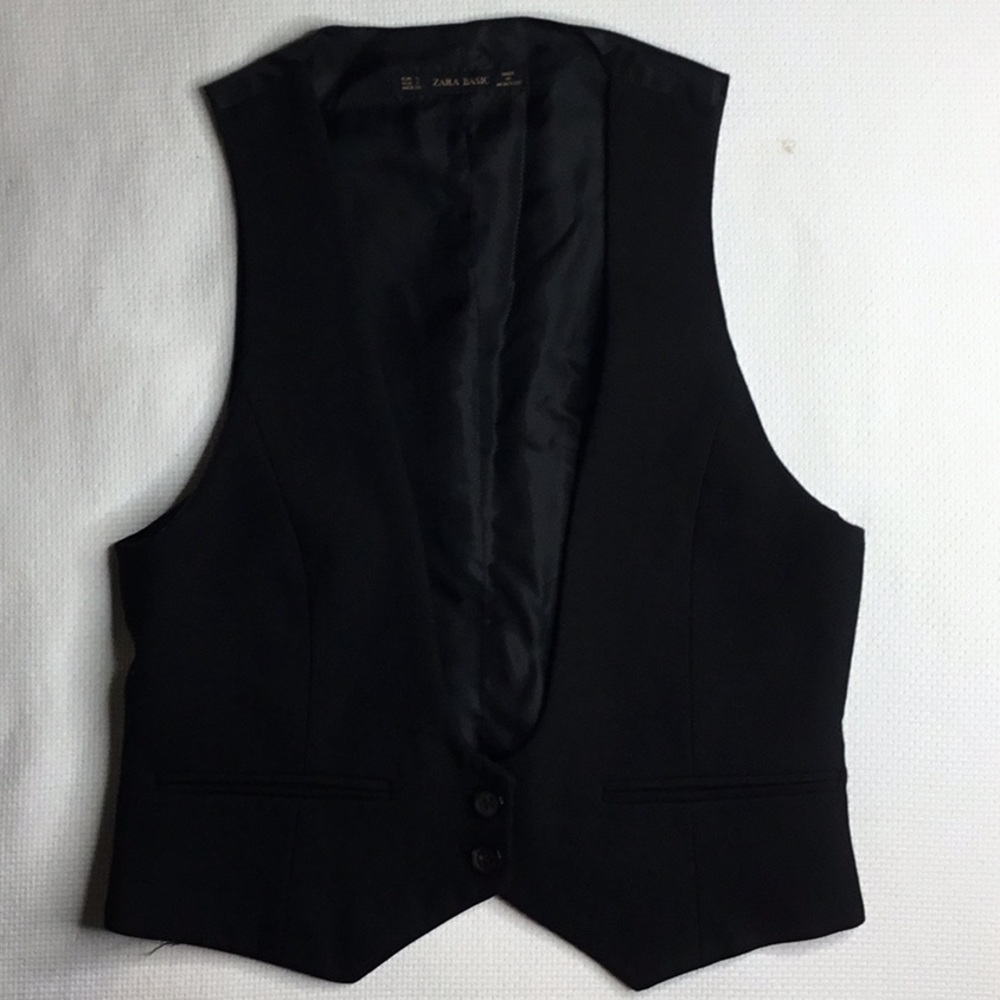 Zara black vest